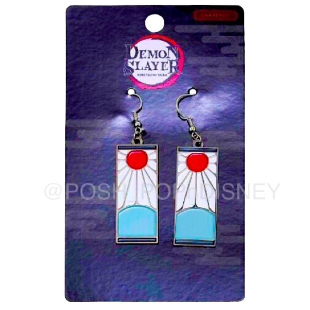 DEMON Slayer Kimetsu no Yaiba Hanafuda Replica Earrings